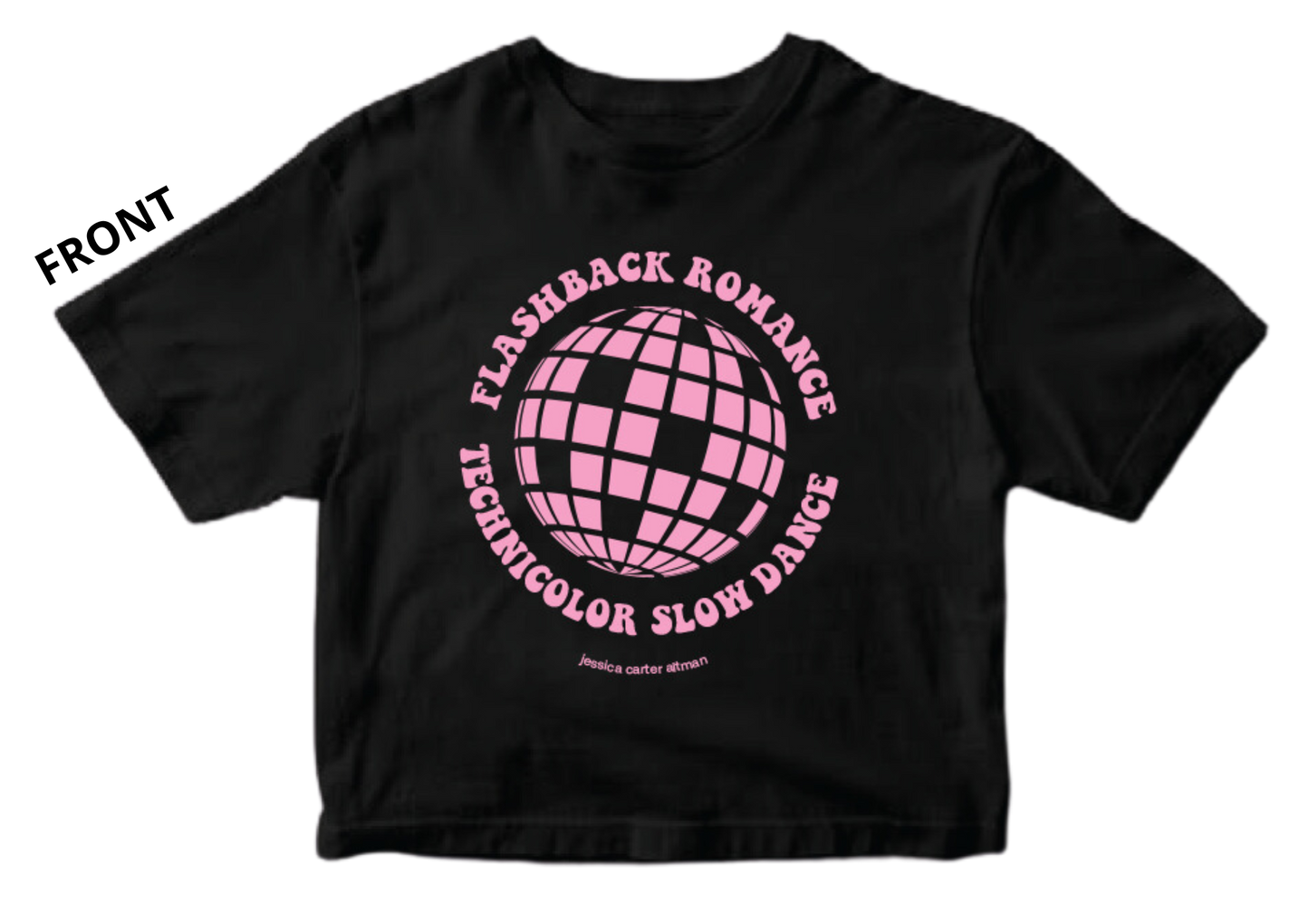Crop Top "Flashback Romance" black